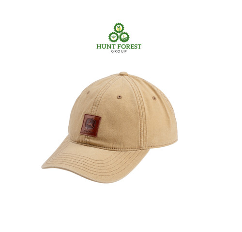 John deere leather patch cap - john,