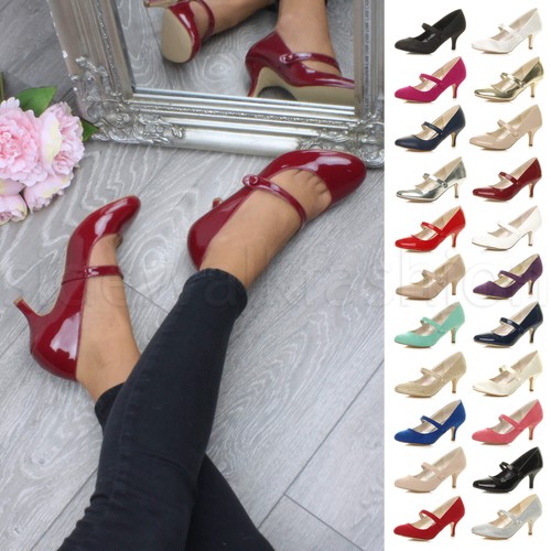 Womens ladies low - medium, heel