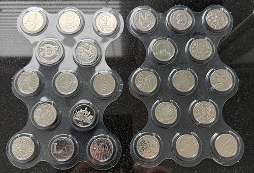 2019 10p coins alphabet - , a-z