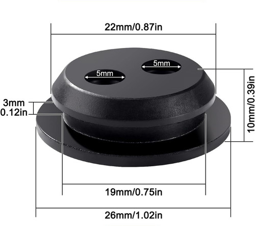 Fuel tank grommet seal hole - fuel,