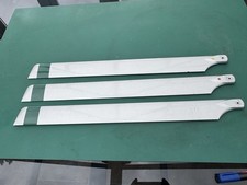 600mm TREX 600 VARIO FACTORY SILVER. SYMMETRICAL MAIN ROTOR BLADES