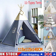 Large Children Indian Tent Canvas Teepee Wigwam Indoor Outdoor Kids Play House*