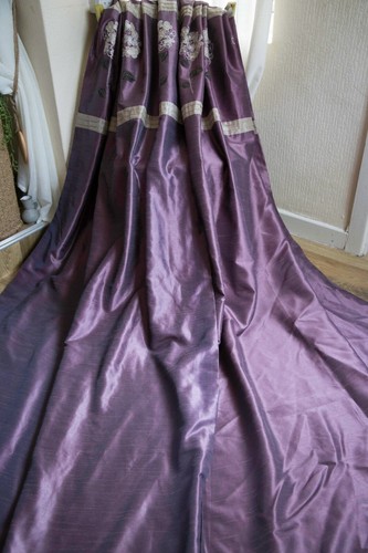 Purple gold white embroidered - purple,