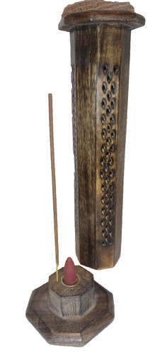 Hexagon tower incense - tower, stick