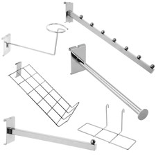 Grid mesh wall chrome - mesh, retail