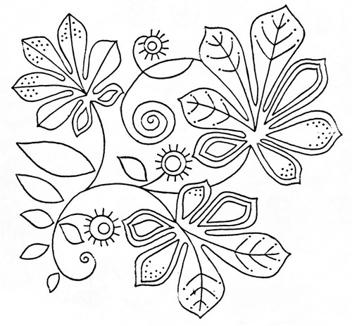Vintage embroidery transfer - vintage,