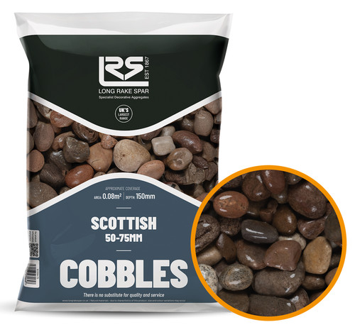 Scottish cobbles 90mm 20kg - scottish,