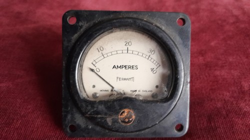 Vintage ferranti amperes meter - vintage,