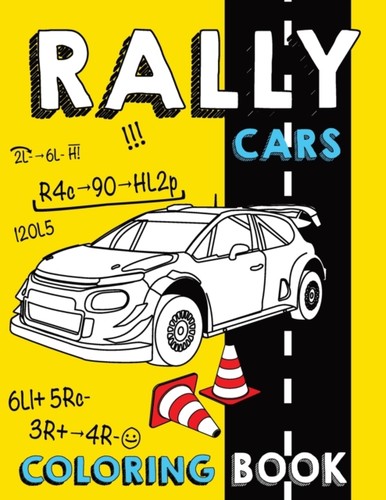 Coloring rally cars book - rally,