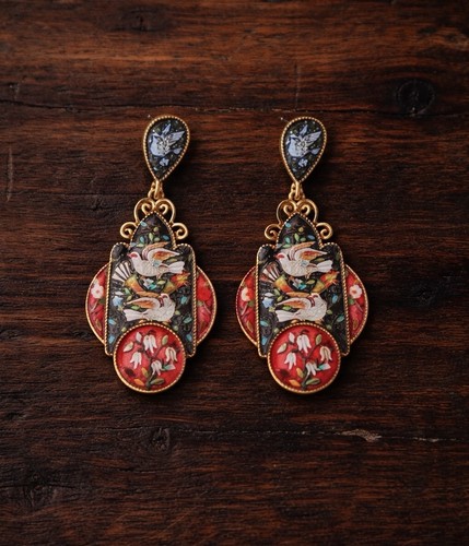 Museum dove bird - museum, earrings