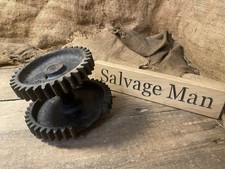 Vintage Salvaged Reclaimed Cast Iron Industrial Cogs Gears Machinery Steampunk