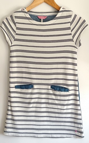 Joules girls cream navy - joules, stripe