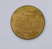 "EMETCO METERS - FOLKESTONE" BRASS TOKEN (KENT) (HAYES 135C)