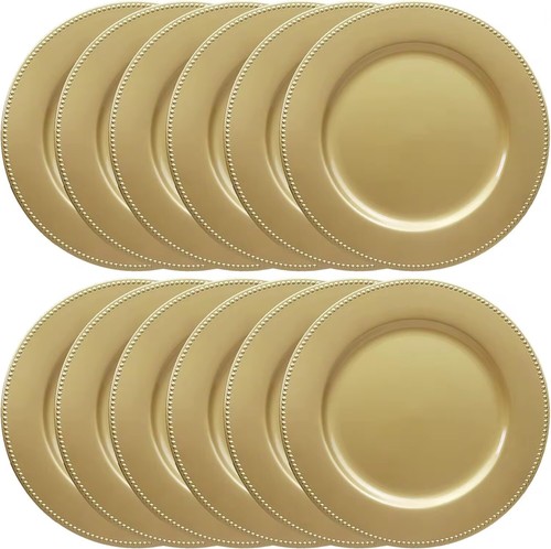 Set gold charger plates - set, of