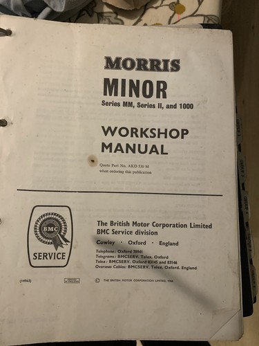 Morris minor series 1000 - series, ii