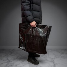 Black Plastic Shopping Carrier