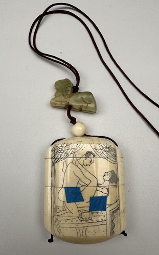 Japanese erotic inro - inro, 19th