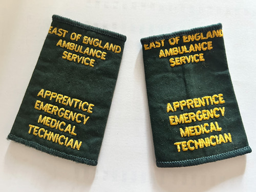 Embroidered green ambulance - embroidered,