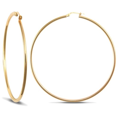 Creole earrings gold - creole, on