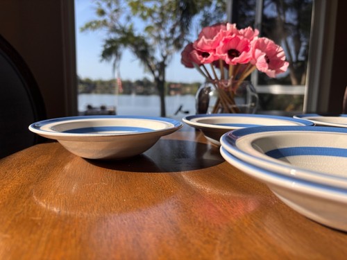 Rare set blue - &, white