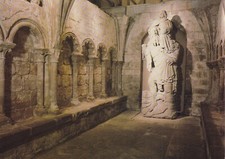 Postcard - Norton Priory - Statue of St. Christopher and the infant Christ