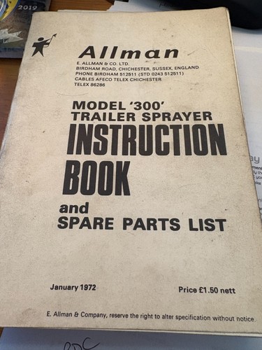 Allman model 300 - allman, trailer