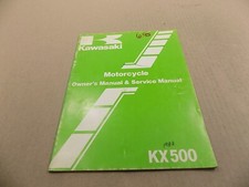 KAWASAKI ORIGINAL OWNER'S MANUAL & SHOP MANUAL / 1983 KX500 KX 500