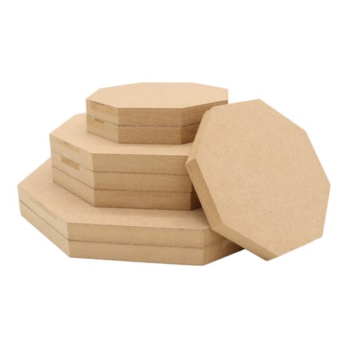 Wooden mdf octagon round - mdf,