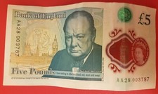 AA28 New Polymer £5 Note