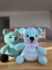 TWO Bears. Amigurumi. 12 cm