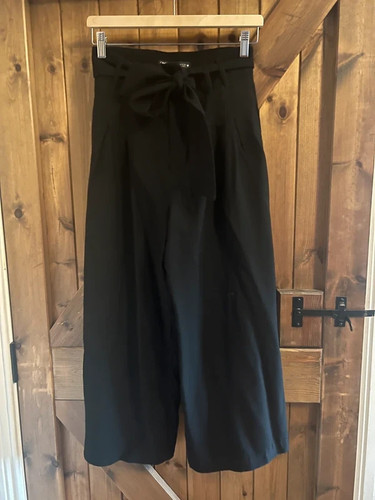 Zara black culottes wide leg
