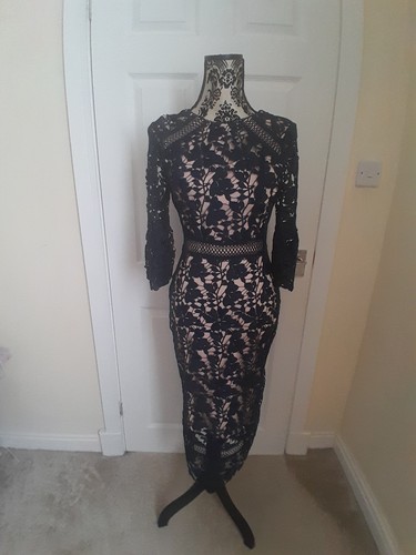 Coast navy lace - dress, zip