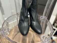 Zara Ankle Leather Sock Boots