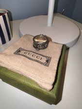 GUCCI Snake Double G Ring -