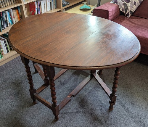 Antique barley twist solid oak