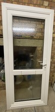 Very Good white exterior external Upvc double Glazed Single door In Frame & key