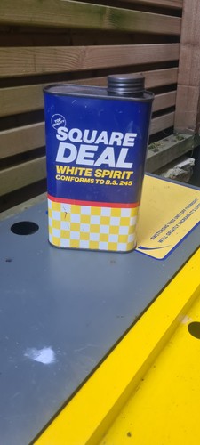 Vintage 60s square deal - vintage, tin