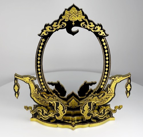 Black gold thai buddha - black,