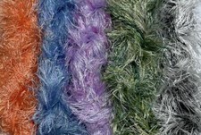 Job lot bundle Yarn Wool Crafts Pom Pom Fancy Eyelash Tinsel 5x 10 meters #326