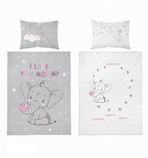 White Baby Cot Bed 140x70cm with Mattress, optional Bedding Set and a Drawer!