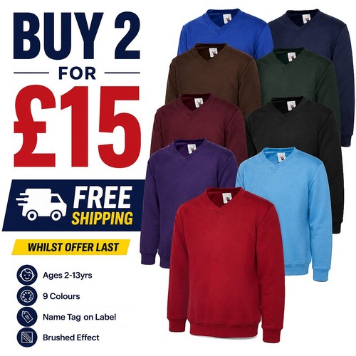 Uneek kids neck jumper - kids,