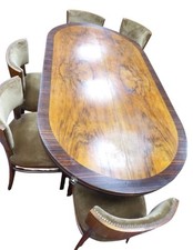 Vintage Deco Table 6 Chairs By