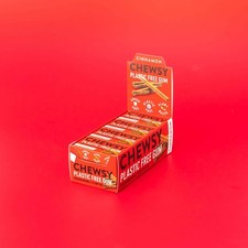 12x Chewsy Cinnamon Plastic Free Gum, Plant Based, Sugar Free, Aspartame-Free