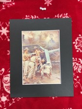 antique Art print from 1915 , Military war Great War WWI , BY C M Padday 