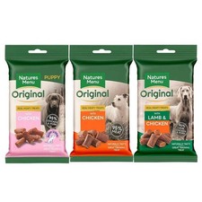 Natures Menu Real Meaty Natural Dog Treats – Chicken, Lamb & Puppy 60g