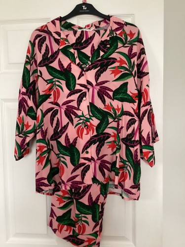 Sainsbury floral pyjamas - sainsbury's,
