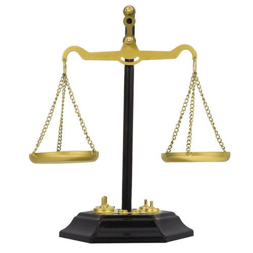 Old fashioned weighing - ,