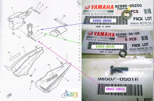 Yamaha rd350lc tool plate - tool,
