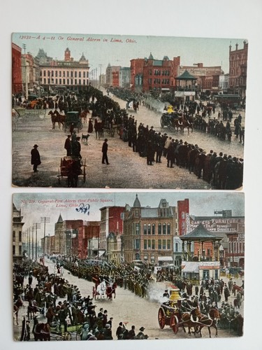 Lima ohio postcard public - lima,