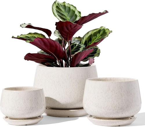 Ceramic plant pots 16 cm - ceramic, 10+13+16